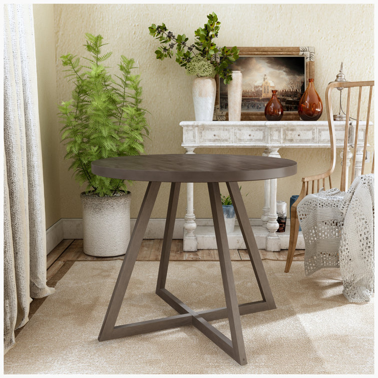 Small round discount wood dining table